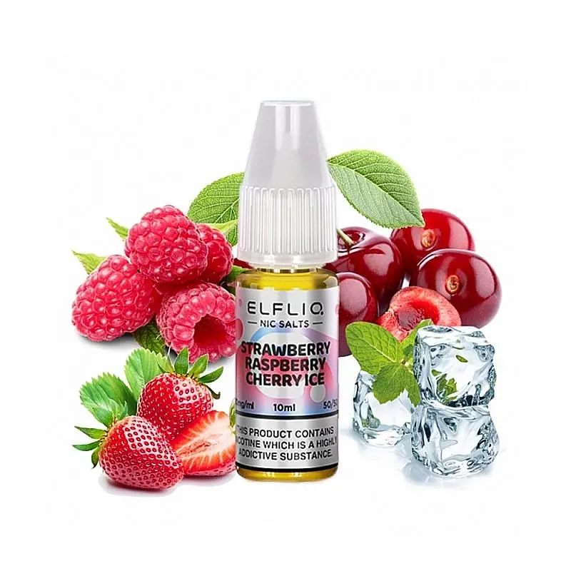 Lichid Elfliq 10 ml - Strawberry Raspberry Cherry Ice 20 mg NicSalt Lichid Elfliq 10 ml - Strawberry Raspberry Cherry Ice 20 mg NicSalt