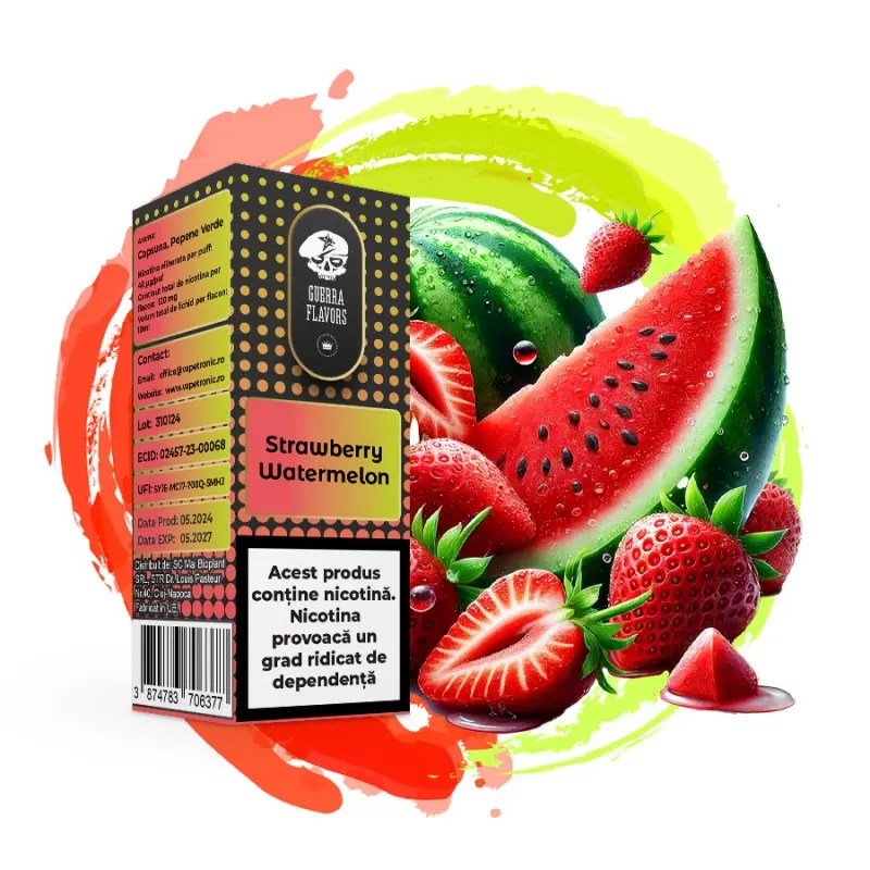 Lichid GuerraLiq 10 ml - STRAWBERRY WATERMELON Lichid GuerraLiq 10 ml - STRAWBERRY WATERMELON