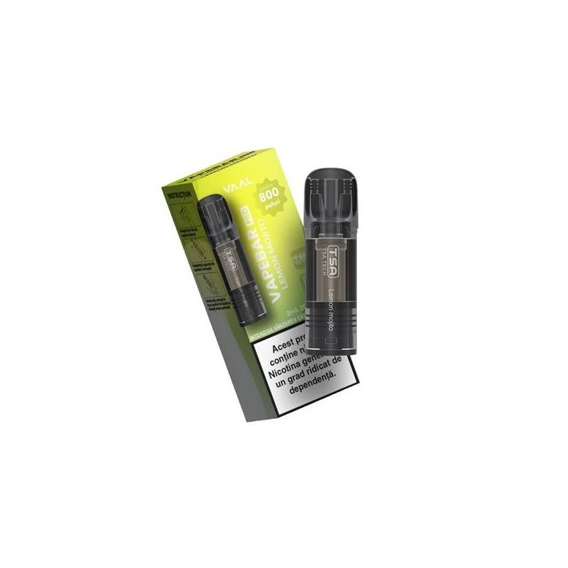 Cartus Vapebar PRO 800 pufuri 20mg - Lemon Mojito