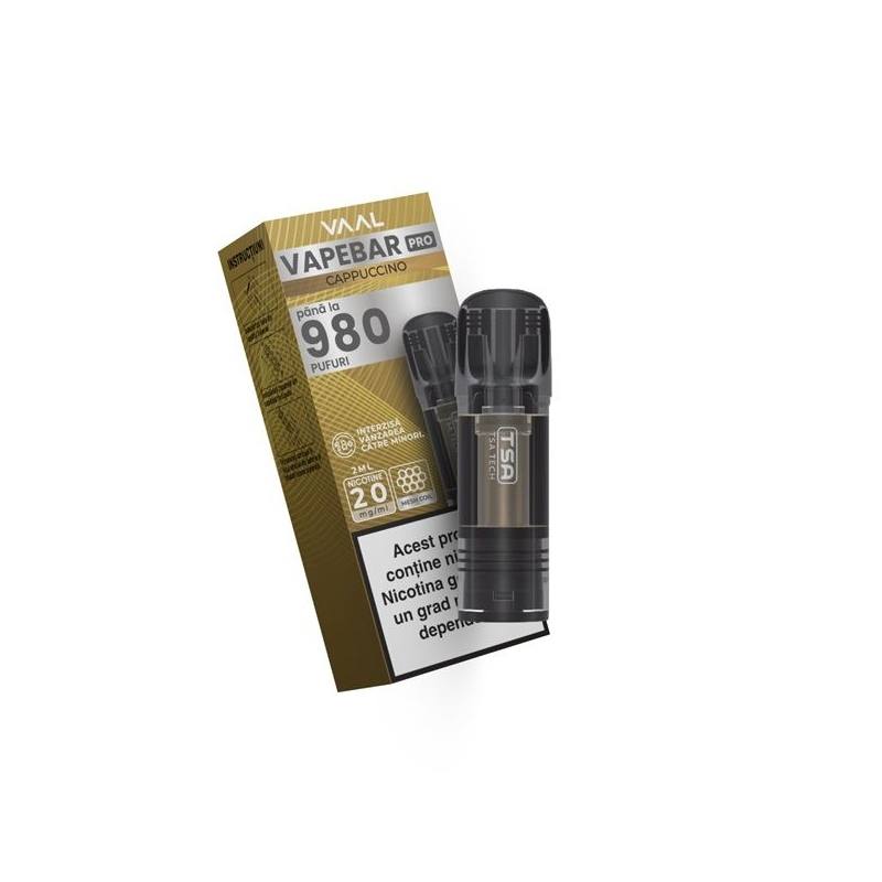 Cartus Vapebar PRO 980 pufuri 20mg - Cappuccino Cartus Vapebar PRO 980 pufuri 20mg - Cappuccino