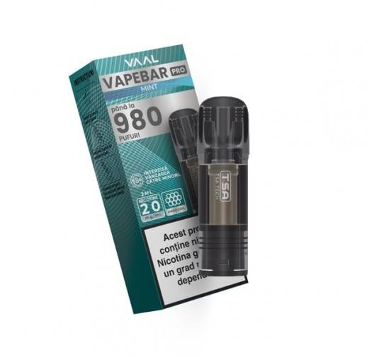 Cartus Vapebar PRO 980 pufuri 20mg - Mint