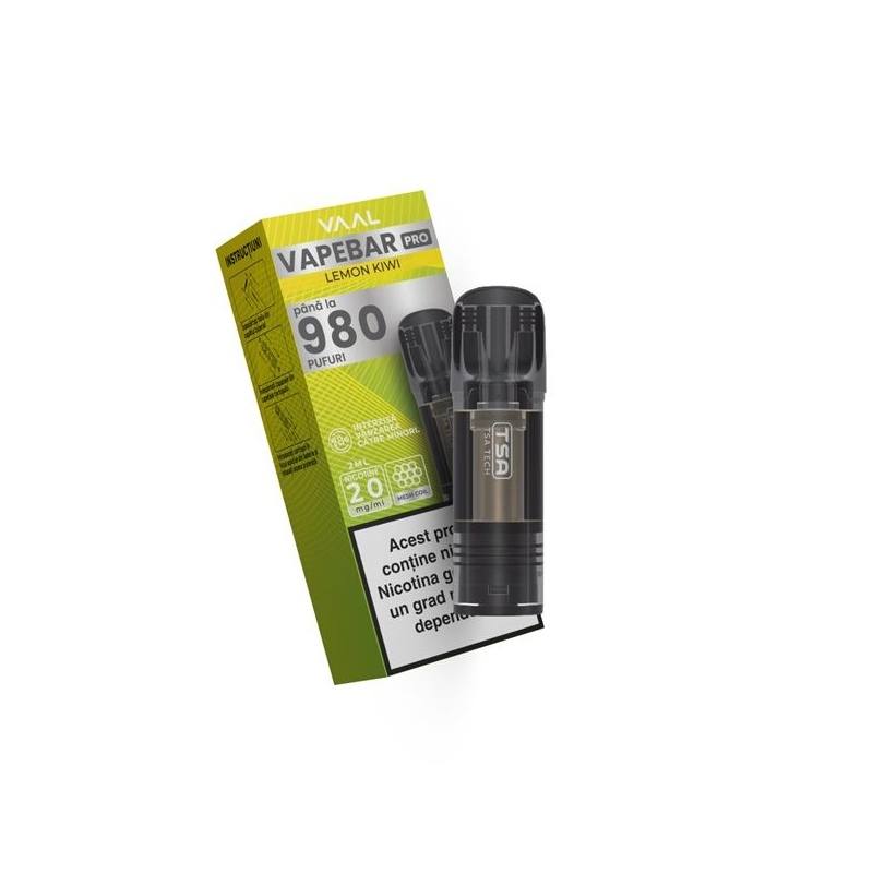 Cartus Vapebar PRO 980 pufuri 20mg - Lemon Kiwi