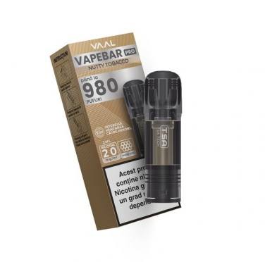 Cartus Vapebar PRO 980 pufuri 20mg - Nutty Tobacco