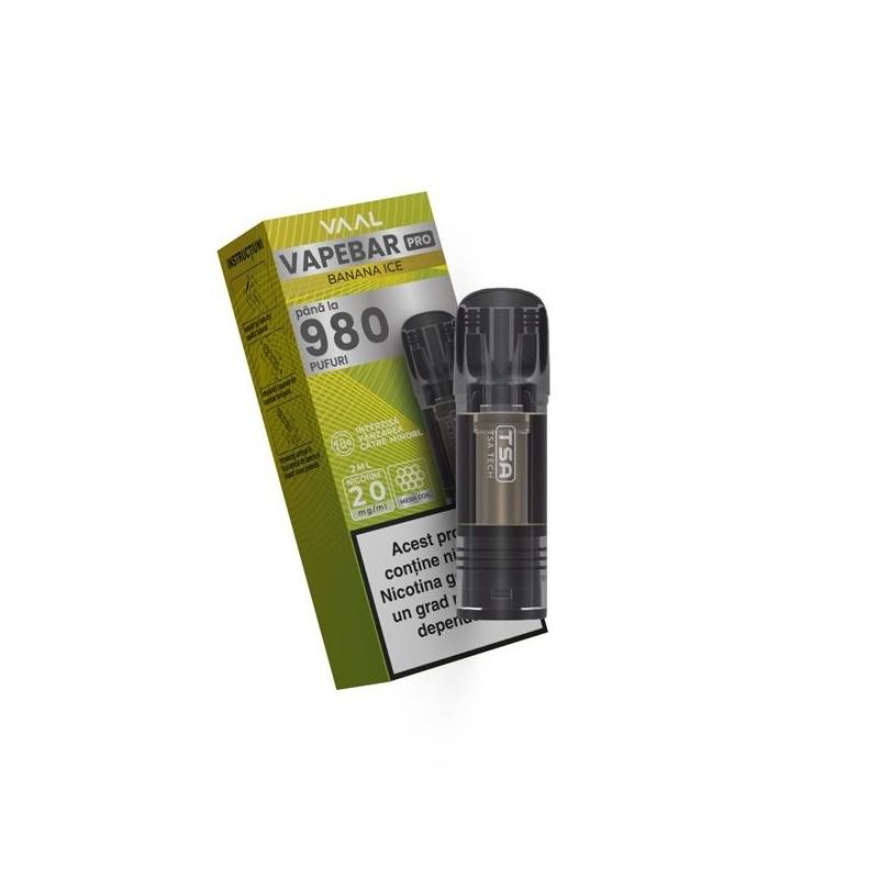 Cartus Vapebar PRO 980 pufuri 20mg - Banana Ice