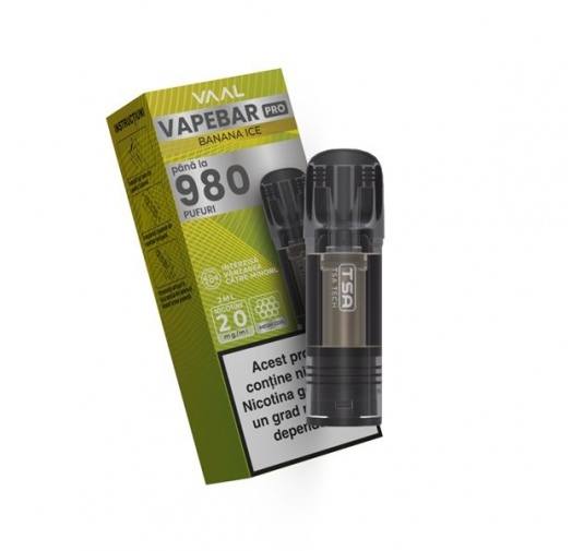 Cartus Vapebar PRO 980 pufuri 20mg - Banana Ice
