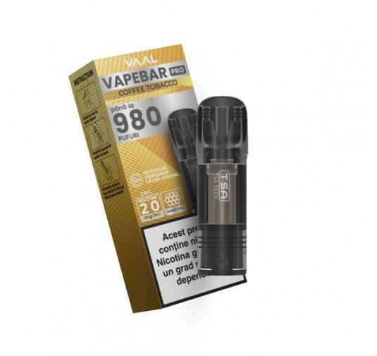 Cartus Vapebar PRO 980 pufuri 20mg - Coffee Tobacco