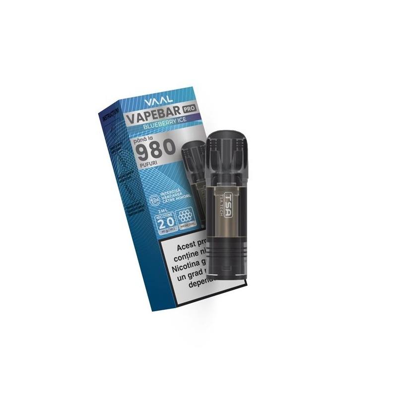 Cartus Vapebar PRO 980 pufuri 20mg - Blueberry Ice