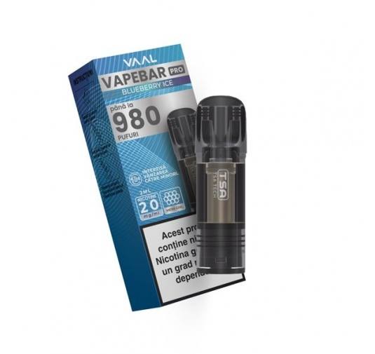 Cartus Vapebar PRO 980 pufuri 20mg - Blueberry Ice