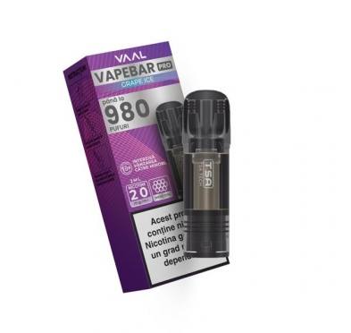 Cartus Vapebar PRO 980 pufuri 20mg - Grape Ice
