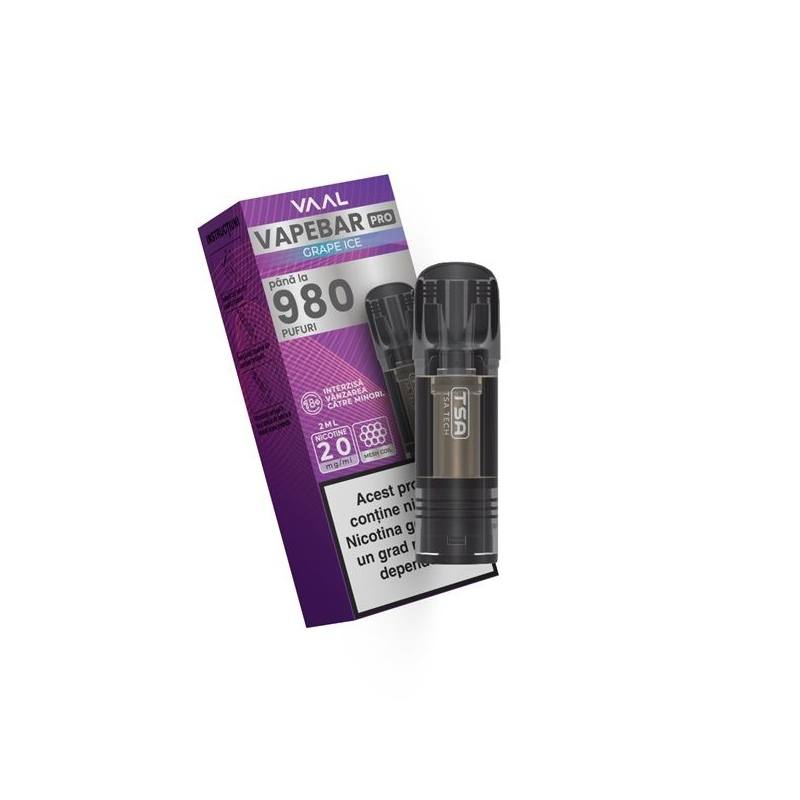 Cartus Vapebar PRO 980 pufuri 20mg - Grape Ice