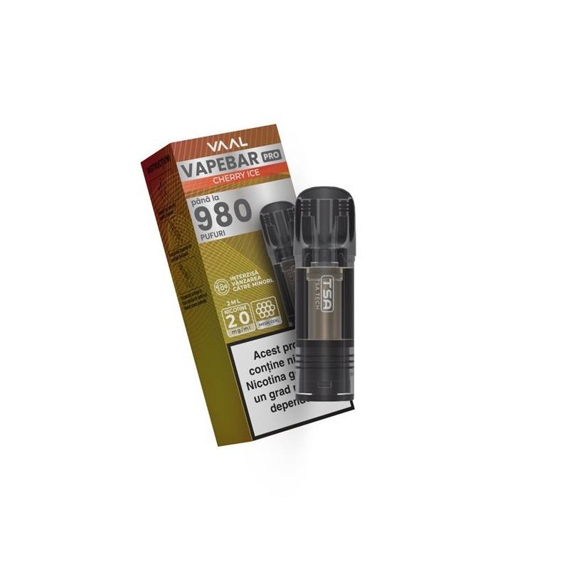 Cartus Vapebar PRO 980 pufuri 20mg - Cherry Ice Cartus Vapebar PRO 980 pufuri 20mg - Cherry Ice