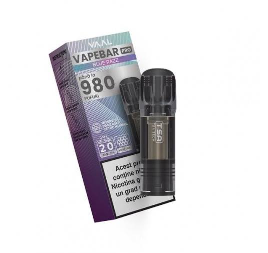 Cartus Vapebar PRO 980 pufuri 20mg - Blue Razz