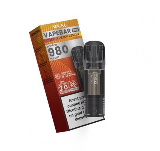 Cartus Vapebar PRO 980 pufuri 20mg - Cherry Peach Lemon