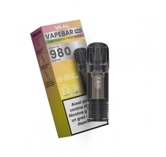 Cartus Vapebar PRO 980 pufuri 20mg - Kiwi Passion Fruit Guava