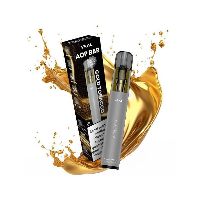 Kit VAAL AOP Bar 1000 pufuri 20mg - Gold Tobacco Kit VAAL AOP Bar 1000 pufuri 20mg - Gold Tobacco