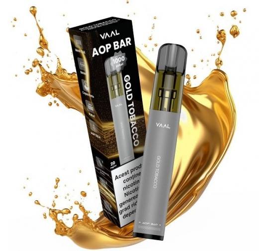 Kit VAAL AOP Bar 1000 pufuri 20mg - Gold Tobacco