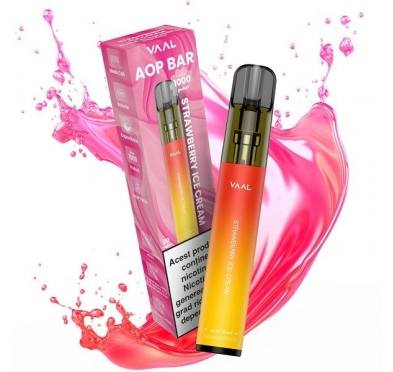 Kit VAAL AOP Bar 1000 pufuri 20mg - Strawberry Ice Cream