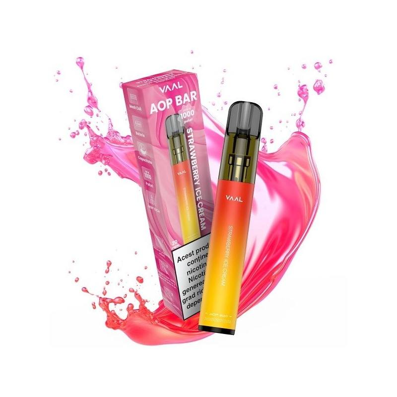 Kit VAAL AOP Bar 1000 pufuri 20mg - Strawberry Ice Cream Kit VAAL AOP Bar 1000 pufuri 20mg - Strawberry Ice Cream