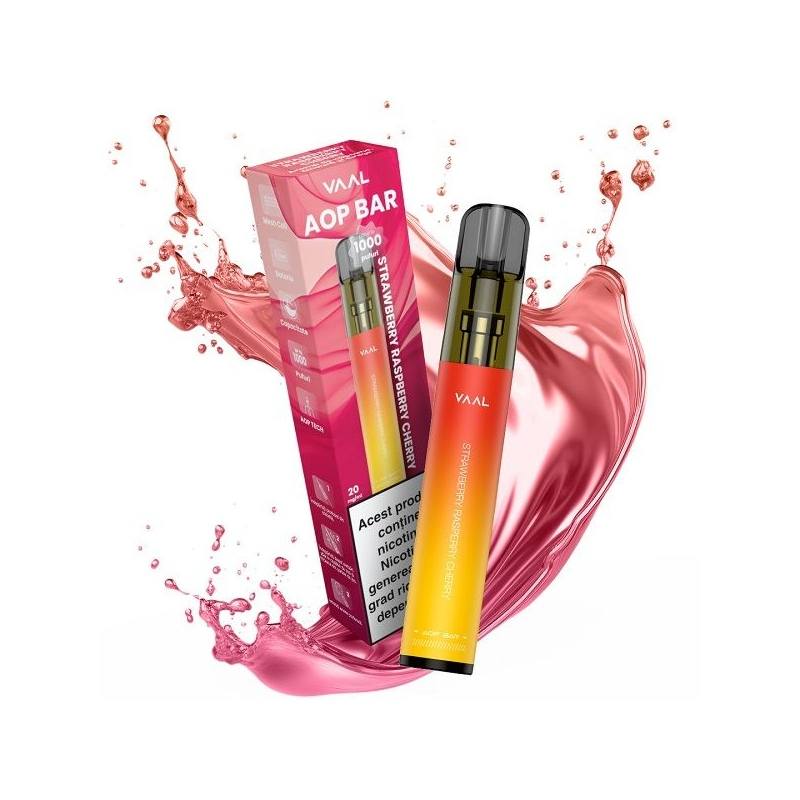 Kit VAAL AOP Bar 1000 pufuri 20mg - Strawberry Raspberry Cherry Kit VAAL AOP Bar 1000 pufuri 20mg - Strawberry Raspberry Cherry