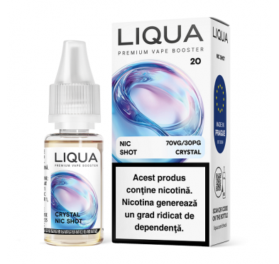Shot Nicotina Liqua Crystal 10ml - 20mg - 70VG-30PG