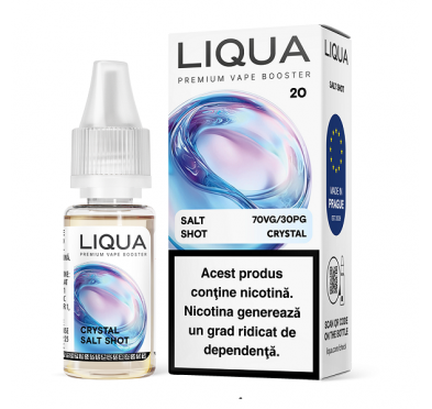 Shot Nicotina Liqua Crystal 10ml - NicSalt - 70VG-30PG