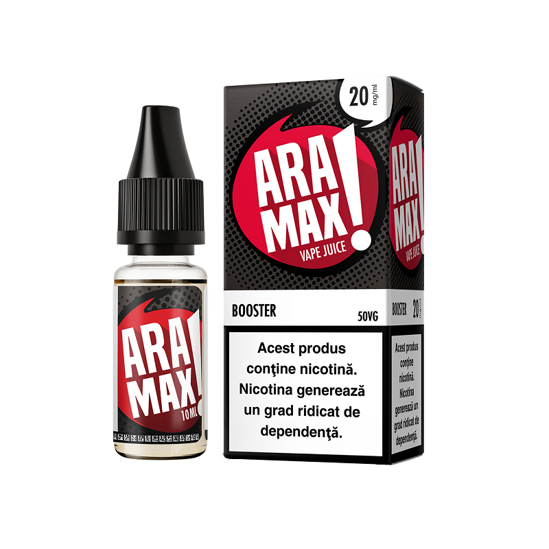Shot Nicotina Aramax Booster 10ml - 20mg - 50VG-50PG
