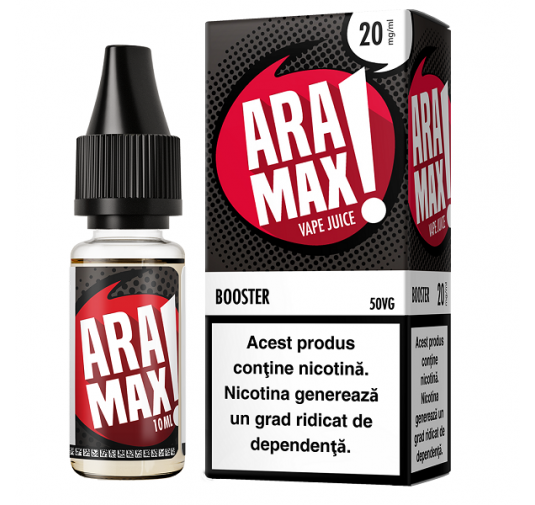 Shot Nicotina Aramax Booster 10ml - 20mg - 50VG-50PG