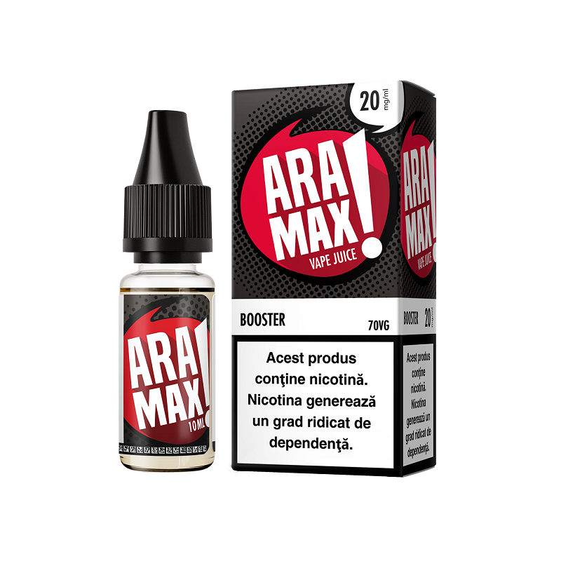 Shot Nicotina Aramax Booster 10ml - 20mg - 70VG-30PG
