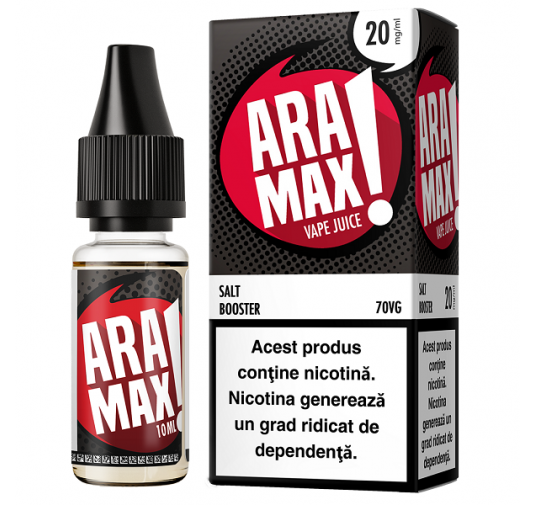 Shot Nicotina Aramax Booster 10ml - NicSalt - 70VG-30PG