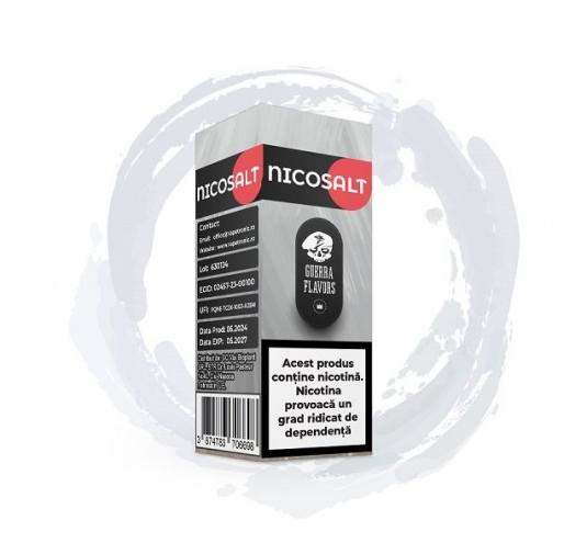 Shot Nicotina NicoSALT Guerra Flavors 10ml - 20mg - 50VG-50PG