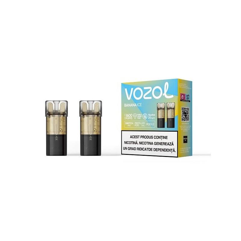 Set 2 cartuse Vozol Switch Pro 800 20mg - Banana Ice