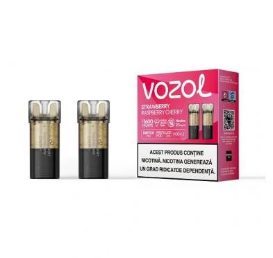 Set 2 cartuse Vozol Switch Pro 1000 20mg - Strawberry Raspberry Cherry