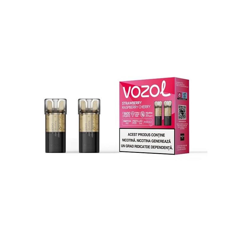 Set 2 cartuse Vozol Switch Pro 1000 20mg - Strawberry Raspberry Cherry