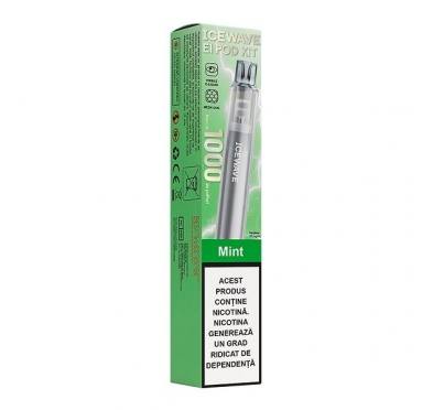 Kit Icewave E1 Dark Grey 1000 pufuri - Mint