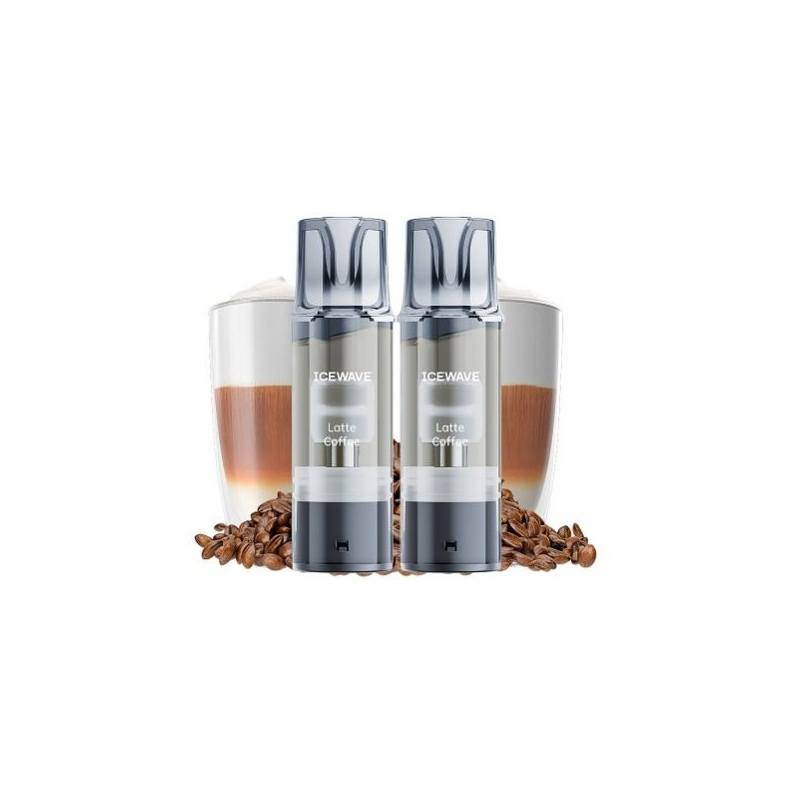 Set 2 cartuse Icewave E1 2ml 20mg - Latte Coffee