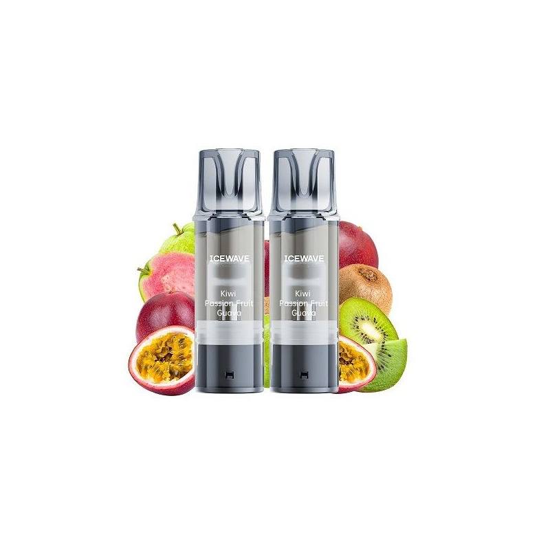 Set 2 cartuse Icewave E1 2ml 20mg - Kiwi Passion Fruit Guava