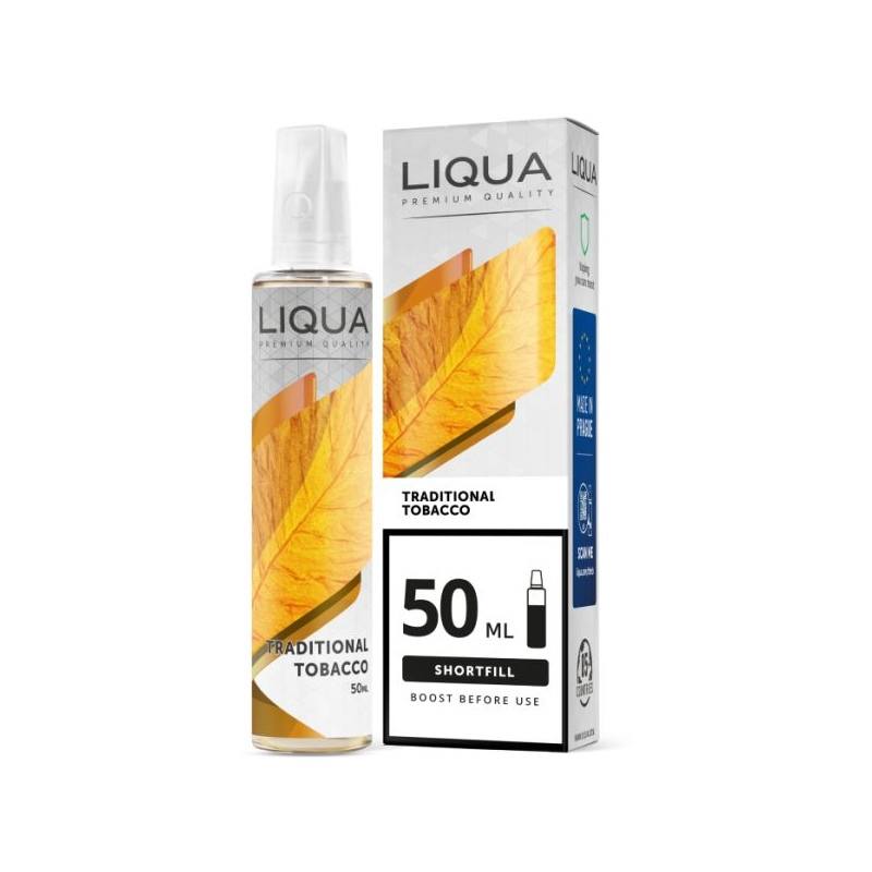 Liqua Shortfill 50ml - Traditional Tobacco Liqua Shortfill 50ml - Traditional Tobacco