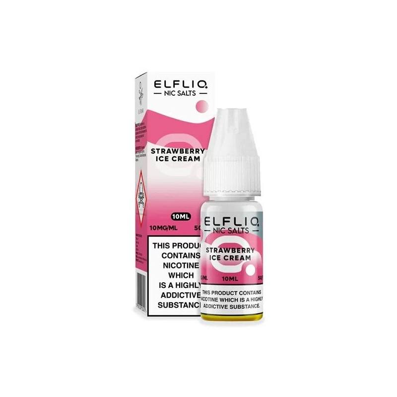 Lichid ELF BAR ElfLiq Salt 10ml 20mg - Strawberry Ice Cream
