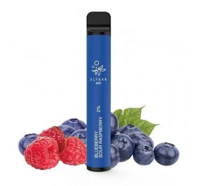 Kit Elf Bar Vape Pen 600 pufuri - Blueberry Sour Raspberry
