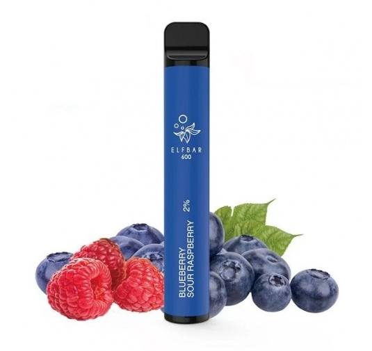 Kit Elf Bar Vape Pen 600 pufuri - Blueberry Sour Raspberry