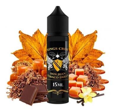 Lichid Longfill Kings Crest 15ml - Don Juan Tabaco Dulce