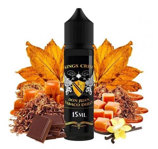 Lichid Longfill Kings Crest 15ml - Don Juan Tabaco Dulce