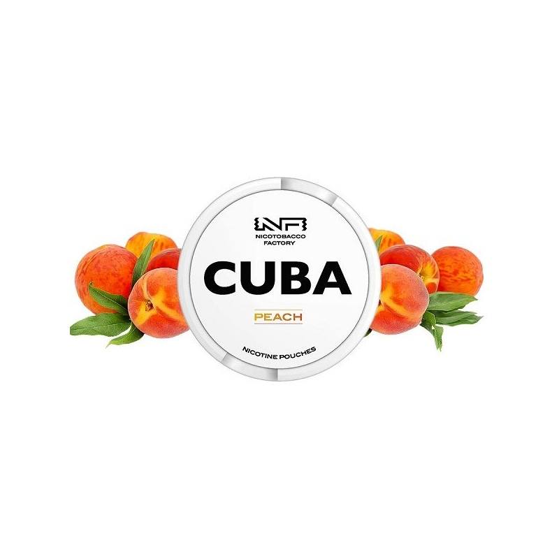 Pouch nicotina Cuba White - Peach