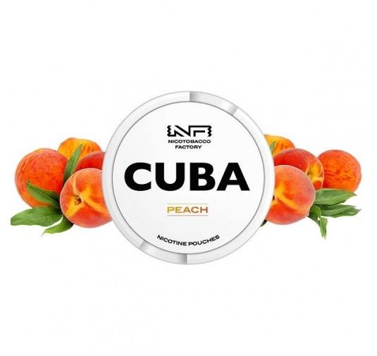 Pouch nicotina Cuba White - Peach