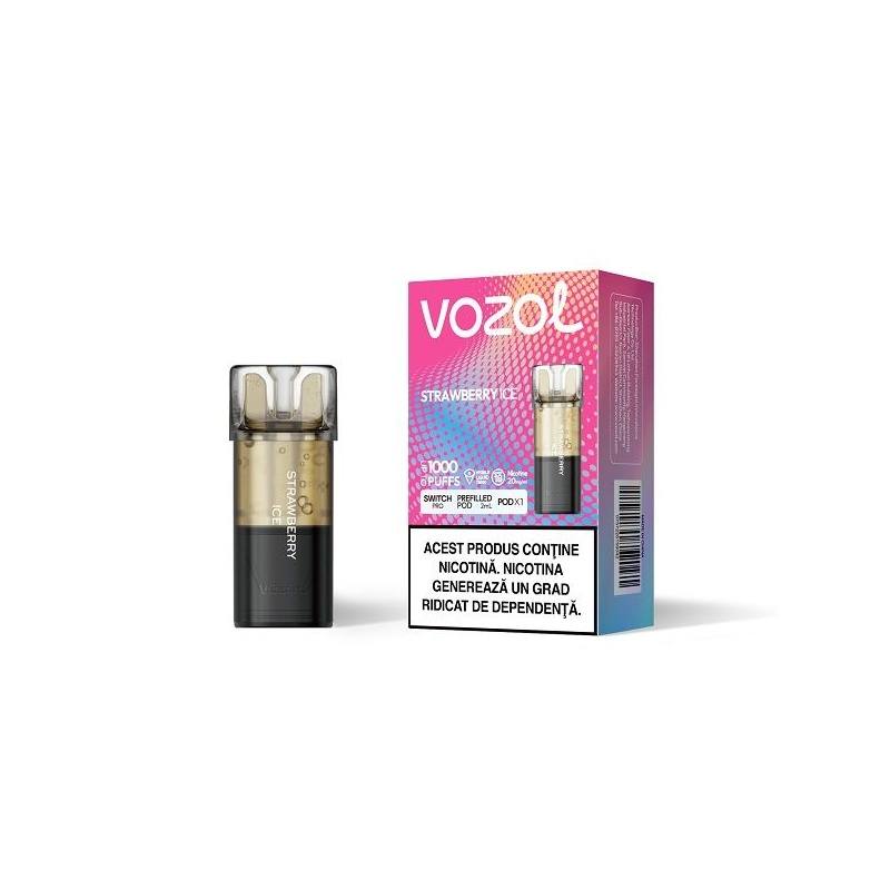 Cartus Vozol Switch Pro 1000 pufuri 20mg - Strawberry Ice Cartus Vozol Switch Pro 1000 pufuri 20mg - Strawberry Ice