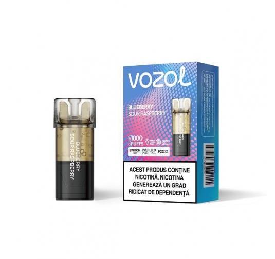 Cartus Vozol Switch Pro 1000 pufuri 20mg - Blueberry Sour Raspberry
