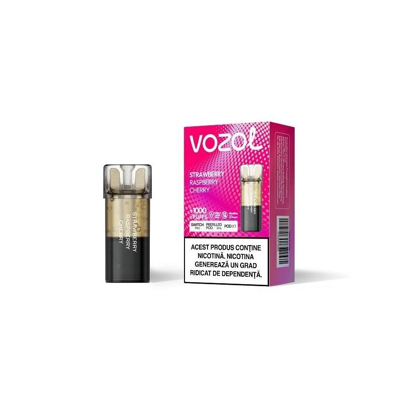 Cartus Vozol Switch Pro 1000 pufuri 20mg - Strawberry Raspberry Cherry Cartus Vozol Switch Pro 1000 pufuri 20mg - Strawberry Raspberry Cherry