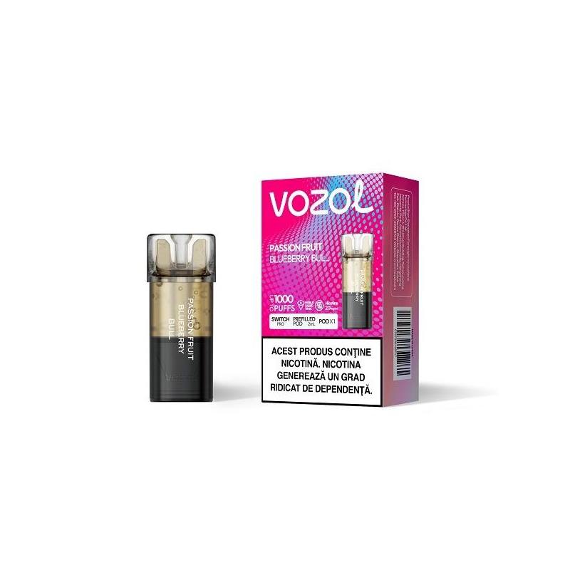Cartus Vozol Switch Pro 1000 pufuri 20mg - Passion Fruit Blueberry Bull
