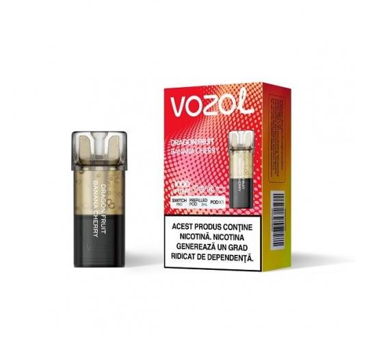 Cartus Vozol Switch Pro 1000 pufuri 20mg - Dragon Fruit Banana Cherry