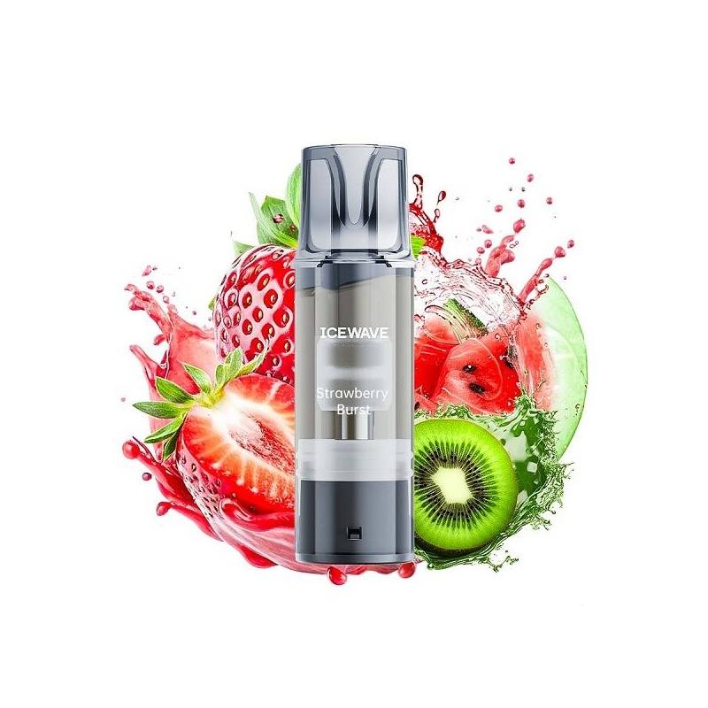 Cartus Icewave E1 2ml 20mg - Strawberry Burst Cartus Icewave E1 2ml 20mg - Strawberry Burst